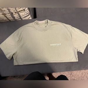 FOG Fear Of God Essentials 2022 Spring Collection Tee Shirt Sea Foam